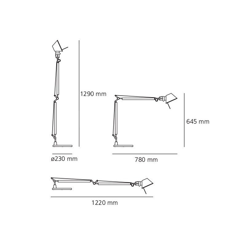 Artemide Tolomeo Led TW Body