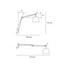 Artemide Tolomeo body with diffuser
