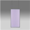 Artemide Discovery Space Rectangular White Violet Integralis suspension lamp