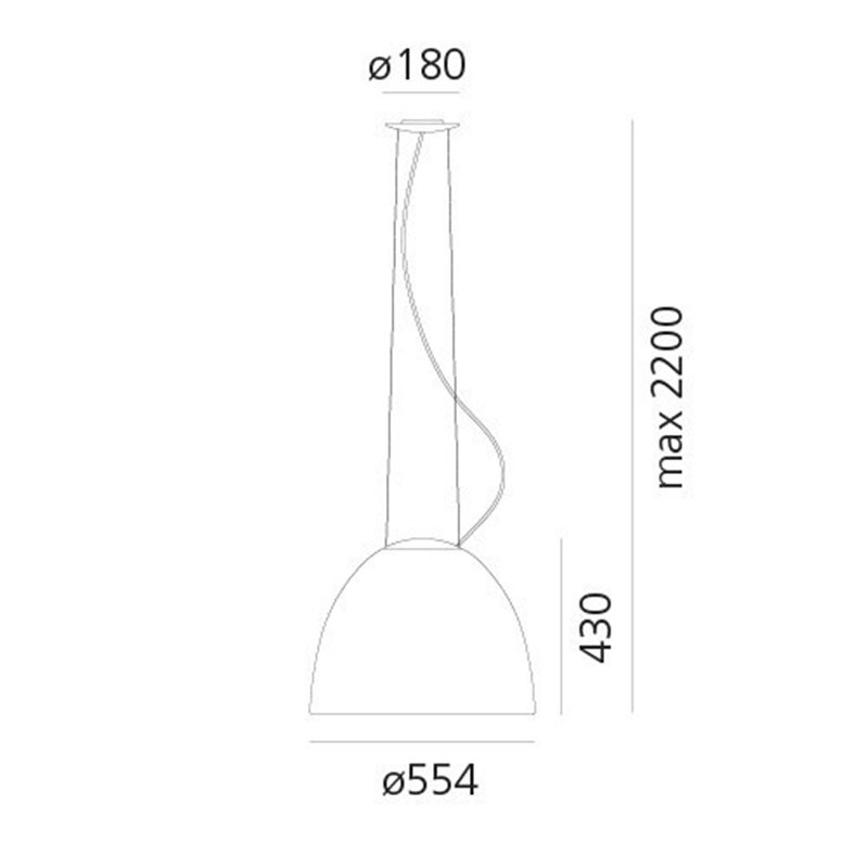 Artemide Nur Led White Integralis suspension lamp