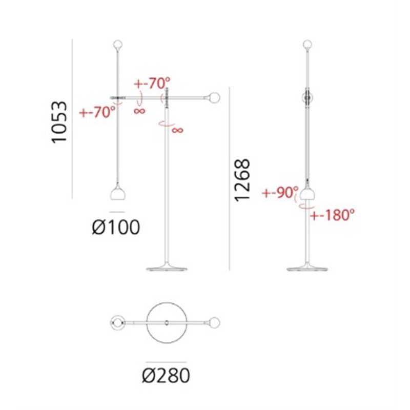Artemide Ixa Stehlampe