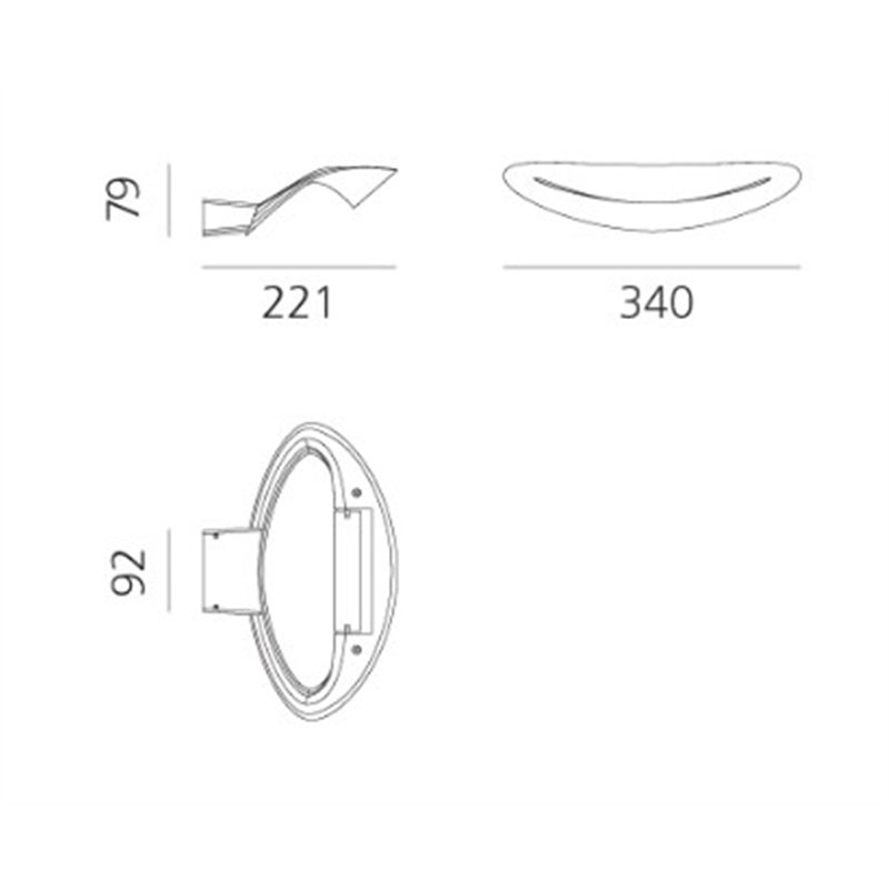 Artemide Mesmeri R7s Wandlampe