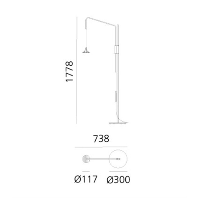 Artemide Unterlinden Stehlampe