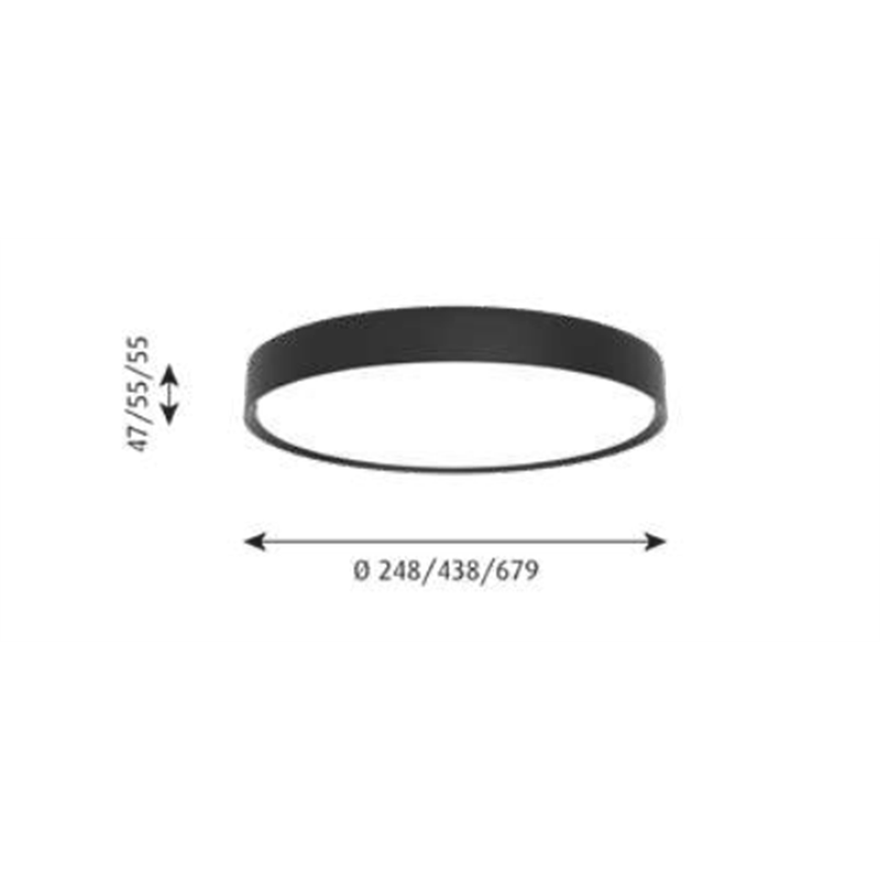 Louis Poulsen Lp Slim Round Surface Mounted Led ⌀440 Ceiling Lamp / Wall Lamp