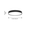 Louis Poulsen Lp Slim Round Surface Mounted Led ⌀440 Ceiling Lamp / Wall Lamp