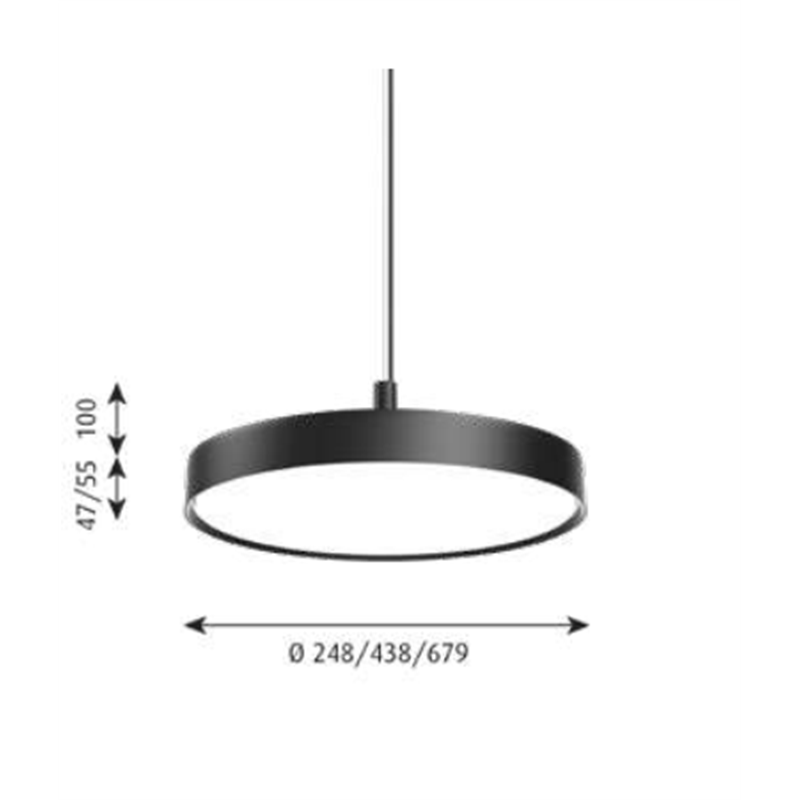 Louis Poulsen Lp Slim Round Suspended ⌀250 Pendant Lamp
