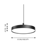 Louis Poulsen Lp Slim Round Suspended ⌀250 Pendant Lamp