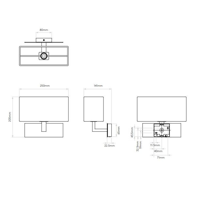 Astro Park Lane wall lamp