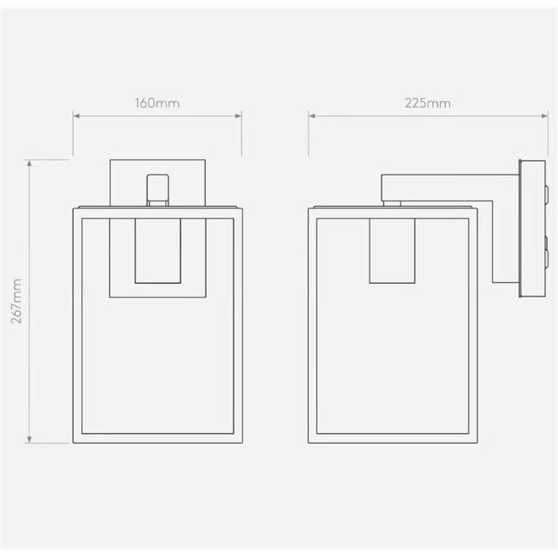 Astro Box Lantern 270 Wandlampe