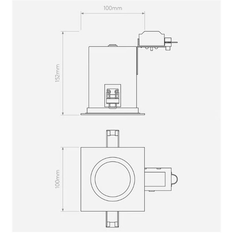 Astro Taro Square Fire-Rated Einbaustrahler