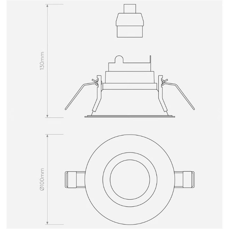 Astro Minima Slimline Round Fixed Fire-Rated Ip65 Einbaustrahler