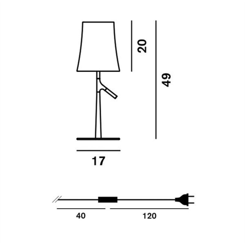 Foscarini Birdie Table Small Tischlampe - Grau - Outlet