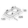 Delta Light MINIGRID IN 2 FRAME - White White - Outlet