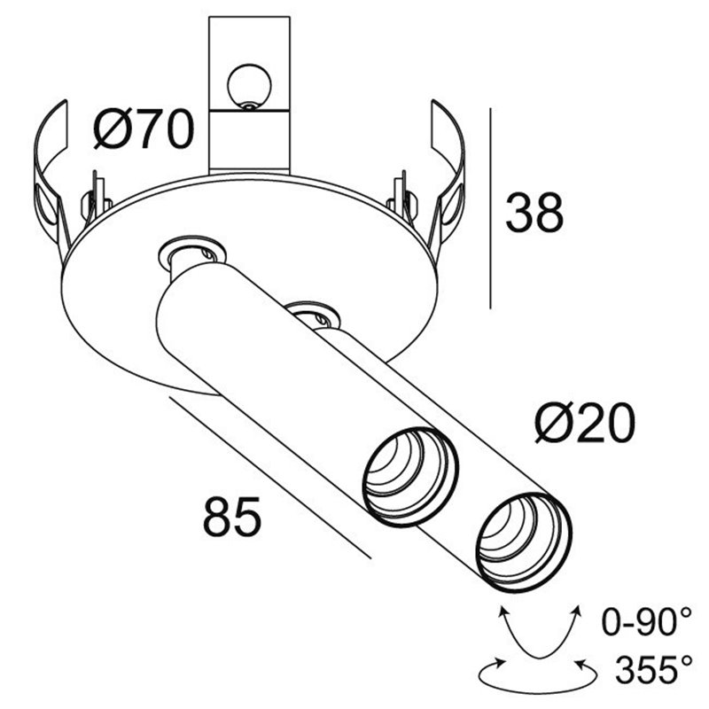 Delta Light UHO CLIP 2 Ceiling lamp