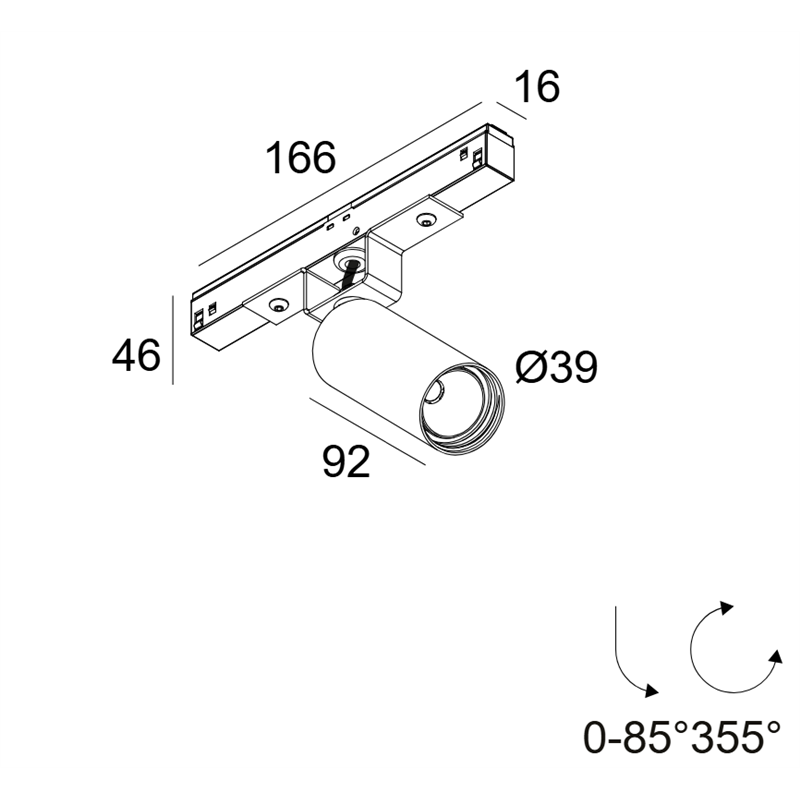 Delta Light M20/M26H - Spy 391 92720 Mdl Schienenbeleuchtung