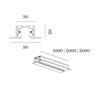 Wever & Ducré 1-phase track | recessed Track Profile 1m