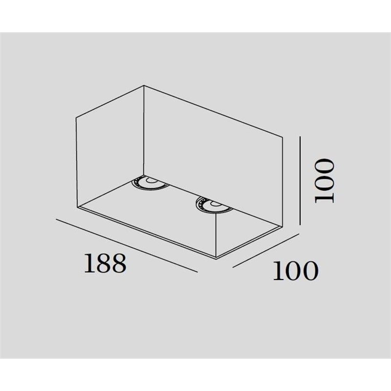 Wever & Ducré BOX 2.0 PAR16 Deckenlampe