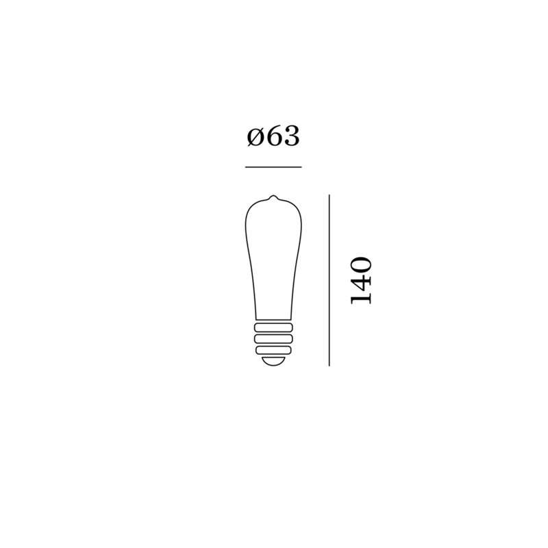 Wever & Ducré 2200K | E27 ST64 LED Lamp