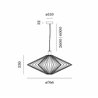 Wever & Ducré Wiro 2.0 Diamond Ceiling Susp E27 suspension lamp