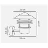 Nordlux Vejers [IP54] wall lamp - Outdoor