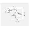 Nordlux Luxembourg Sensor [IP54] wall lamp - Outdoor