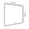 Nordlux Dovina Rectangle 80x60 [IP44] wall lamp