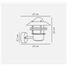 Nordlux Blokhus [IP54] wall lamp - Outdoor