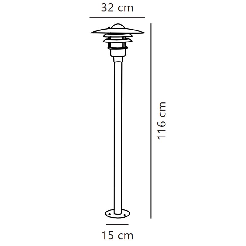 Nordlux Lønstrup 32 [IP44] garden lamp - Outdoor