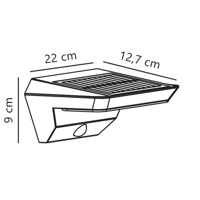 Nordlux Agena Solar Sensor [IP44] wall lamp - Outdoor
