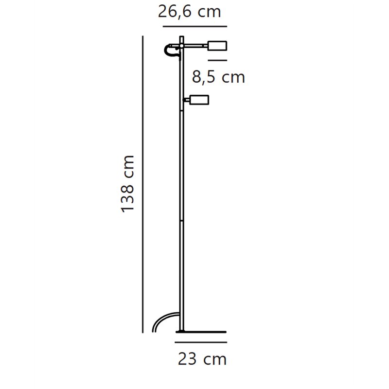 Nordlux Clyde 8 3-step Dim floor lamp
