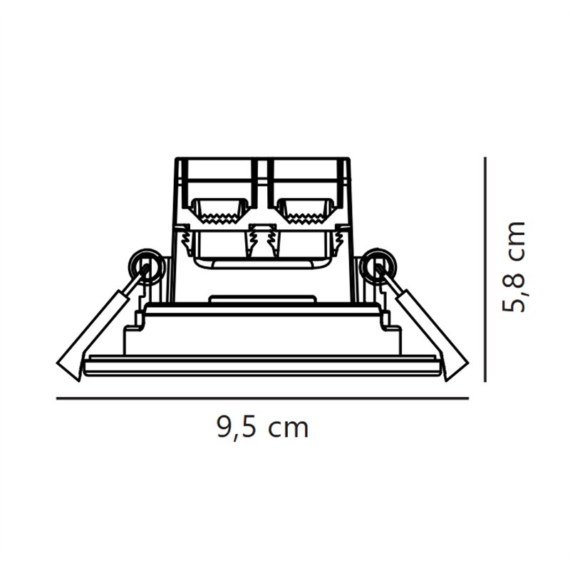 Nordlux Alec [IP44] 3-step recessed spot