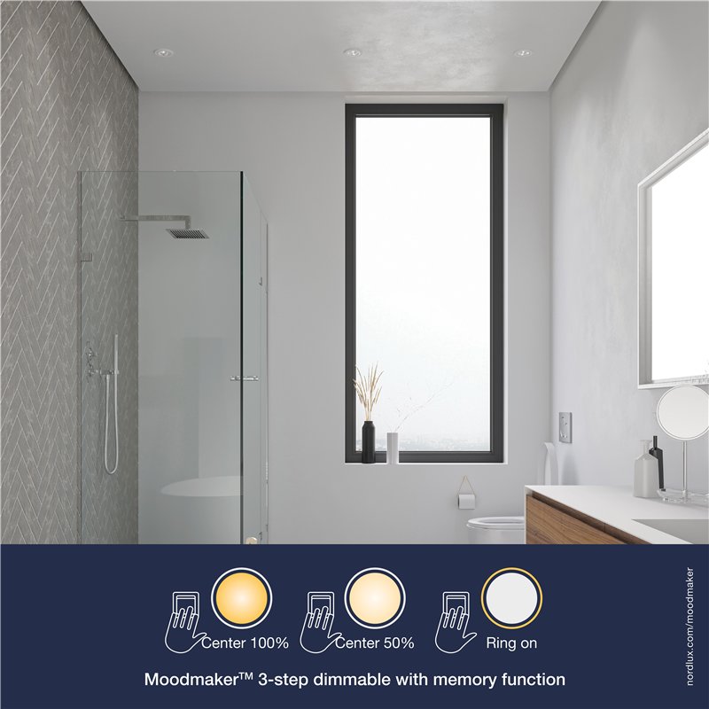 Nordlux Alec [IP44] 3-step recessed spot