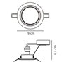 Nordlux Triton [IP23] 3-kit recessed spot
