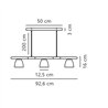 Nordlux Theo 93 suspension lamp