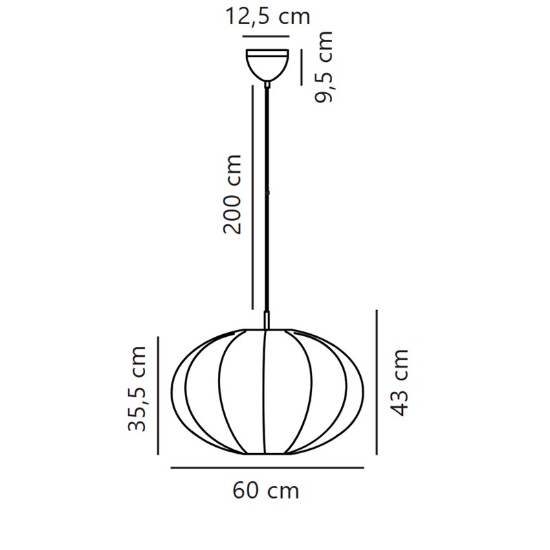 Nordlux Aeron 60 suspension lamp