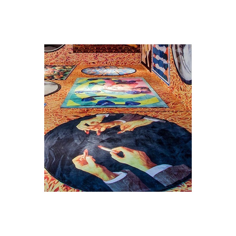 SELETTI Toiletpaper Round Rug  - Lipsticks