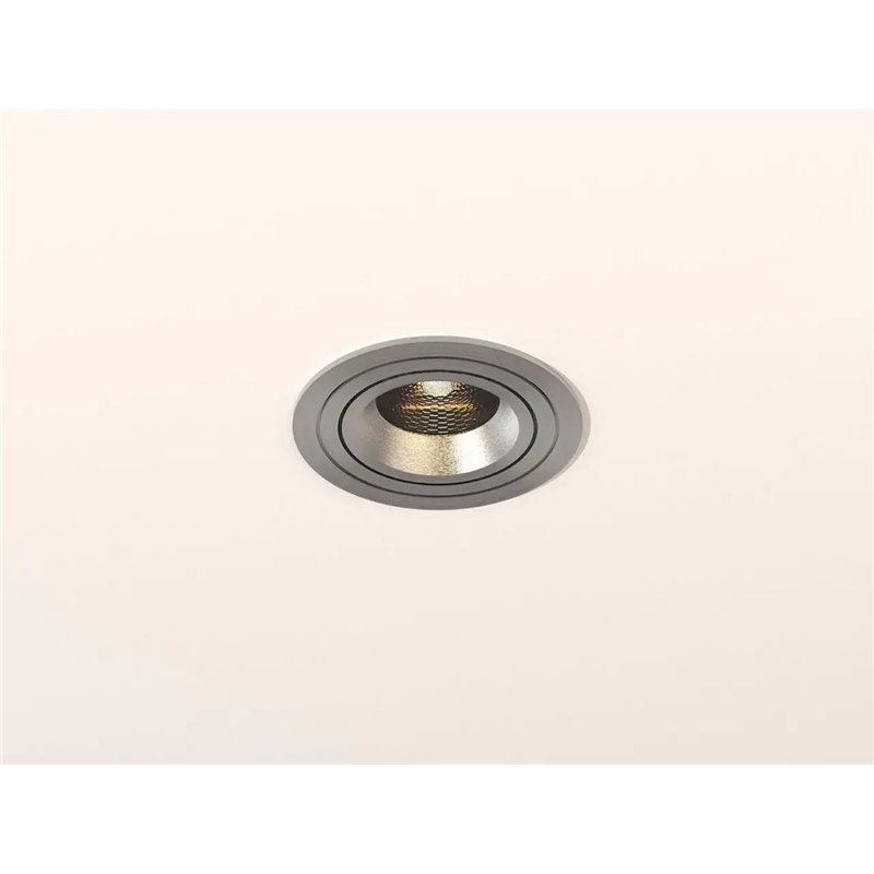 TAL SOLID ROUND MOBY GU10 Ceiling lamp Aluminium (brushed) - Outlet