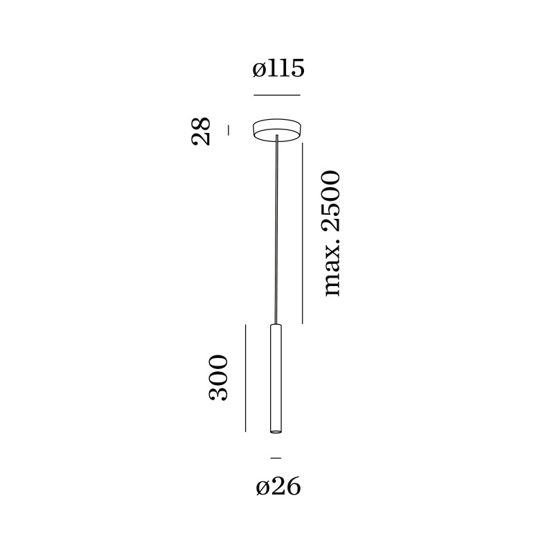 Wever & Ducré Match Ceiling Susp 3.0 Led Hängelampe - Outlet