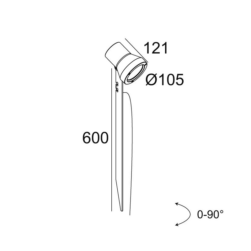 Delta Light KIX II PIN 24V Floor lamp