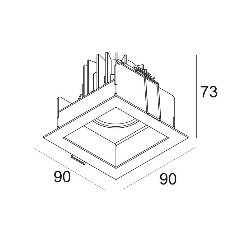 Delta Light CARREE X LED-65 S1 Einbauspot