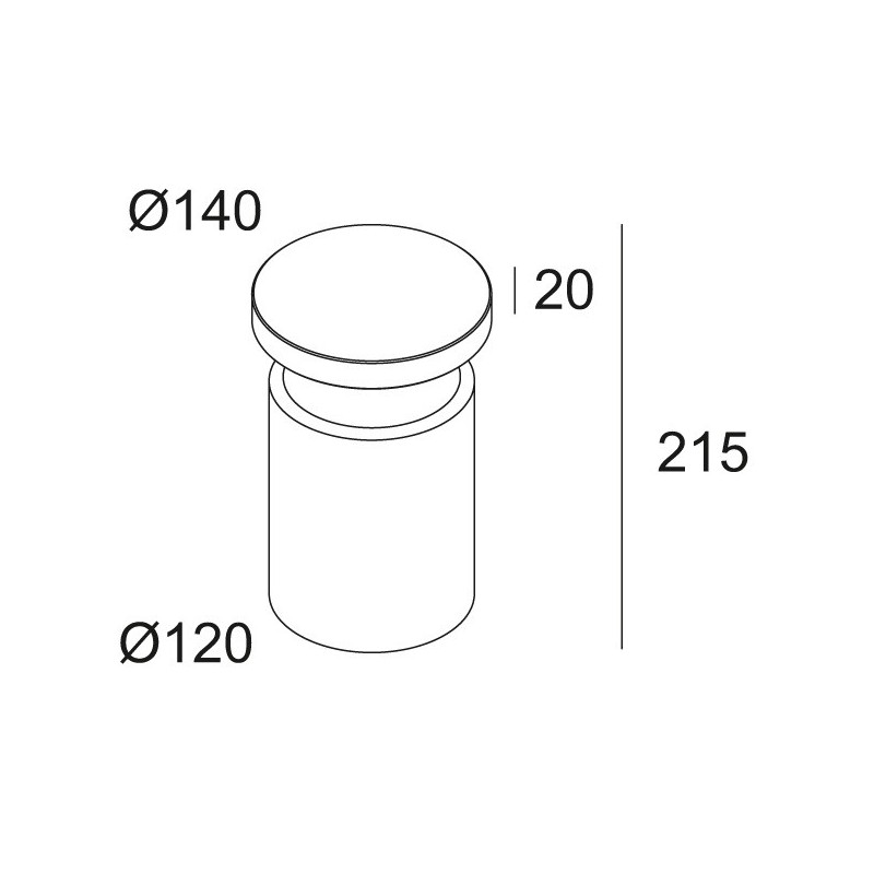 Delta Light BAZIL 121 Pollerleuchte