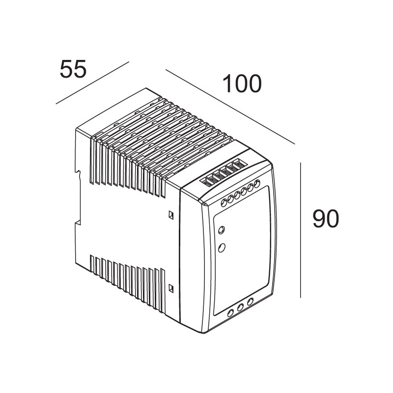 Delta Light LED POWER SUPPLY 48V-DC / 100W DIN