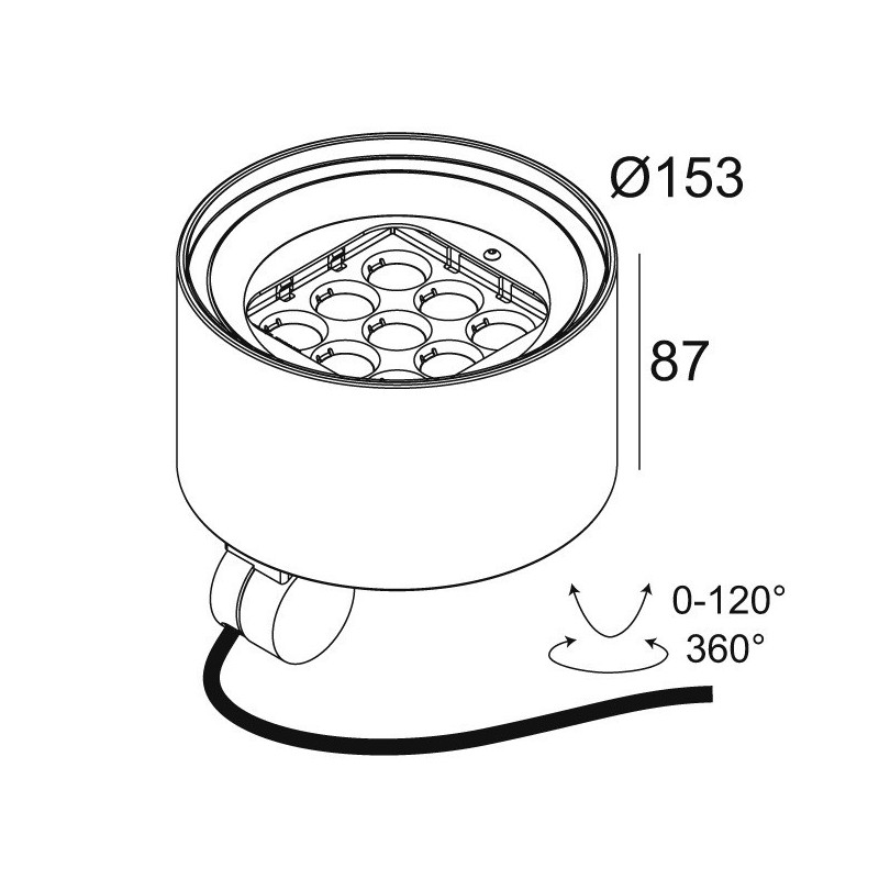 Delta Light FRAX MB LINEAR V Floor lamp / Wall lamp