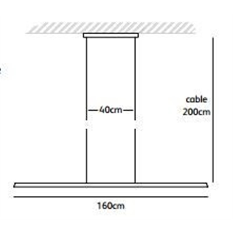 Jacco Maris keep it straight 160cm, suspension lamp