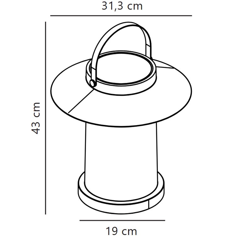 Nordlux Temple 35 Solar To Go [IP44] Tischlampe - Outdoor