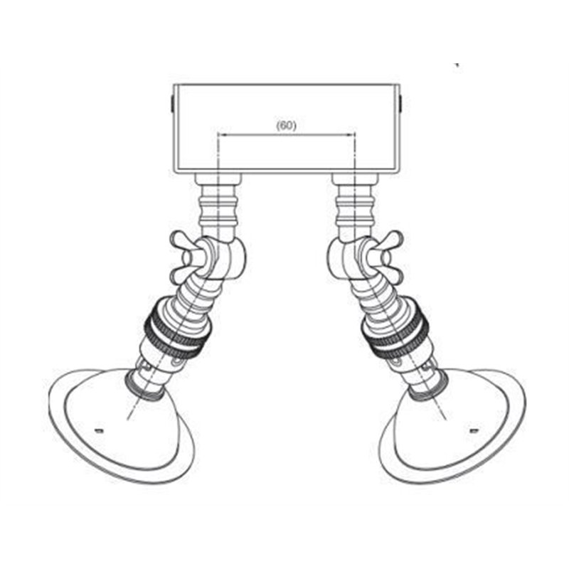 Tekna NAUTIC Lilley Spot Twin LED Ceiling lamp
