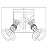 Tekna NAUTIC Lilley Spot Twin LED Ceiling lamp