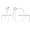 Tekna NAUTIC QUAY LIGHT 90° Wall lamp
