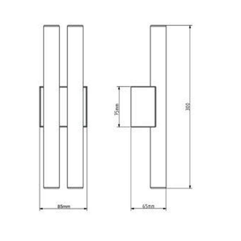 Tekna Phara Large Double Wandlampe