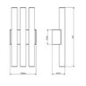 Tekna Phara Large Triple Wandlampe